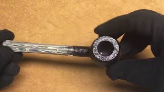 Video: Pipa Dunhill Shell Briar gruppo 3-3107 con vera in argento 6mm (2020)