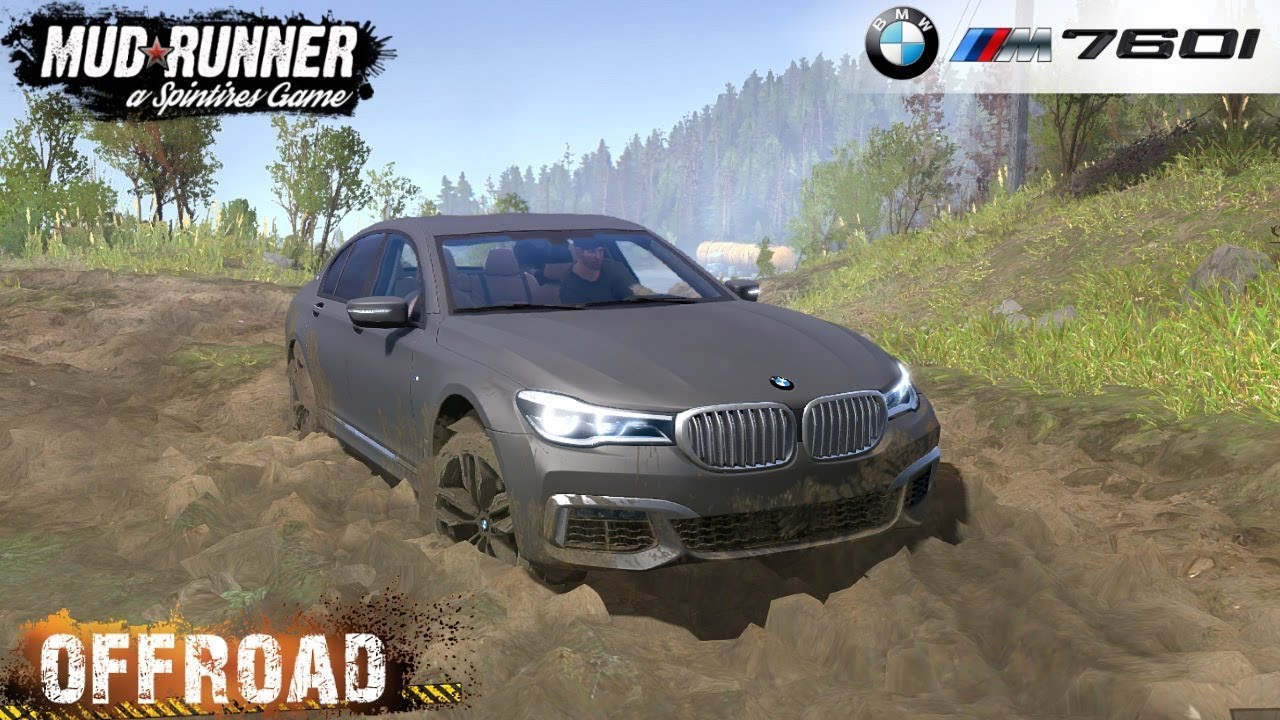 Spintires: MudRunner - BMW M760I 2017 Stuck in Mud Off-road