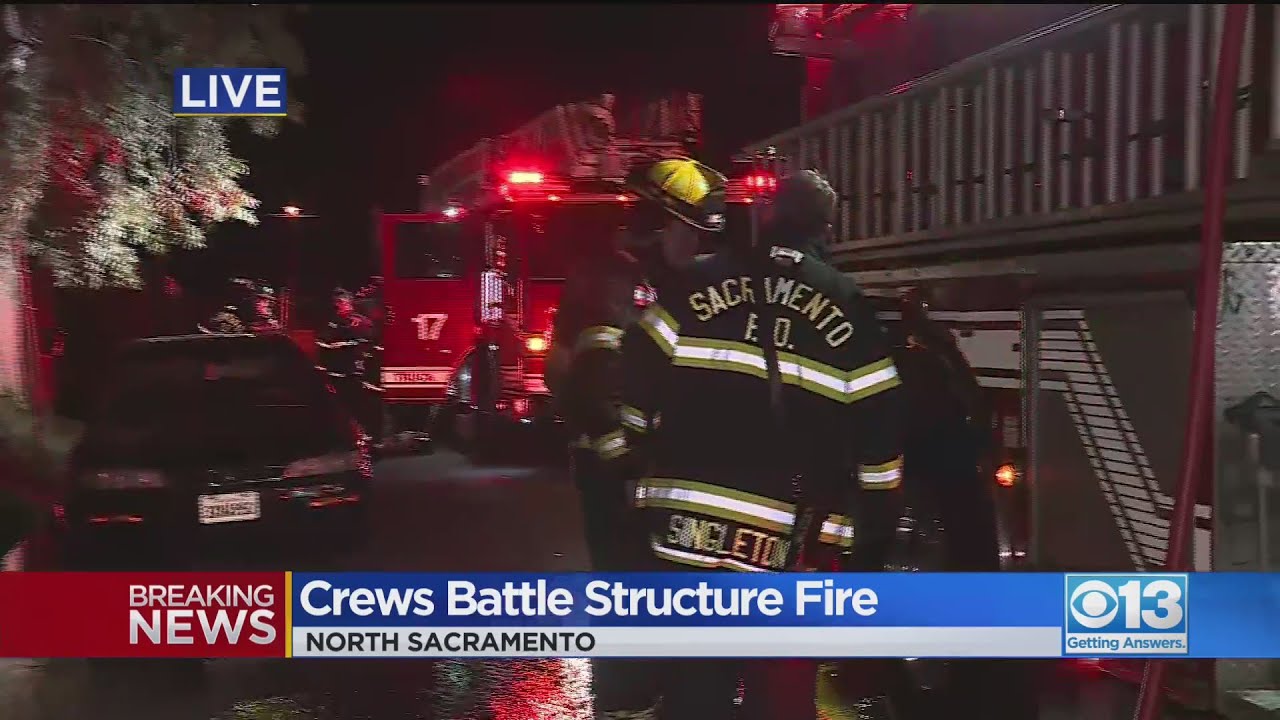 Crews Knock Down Shed Fire In North Sacramento - YouTube