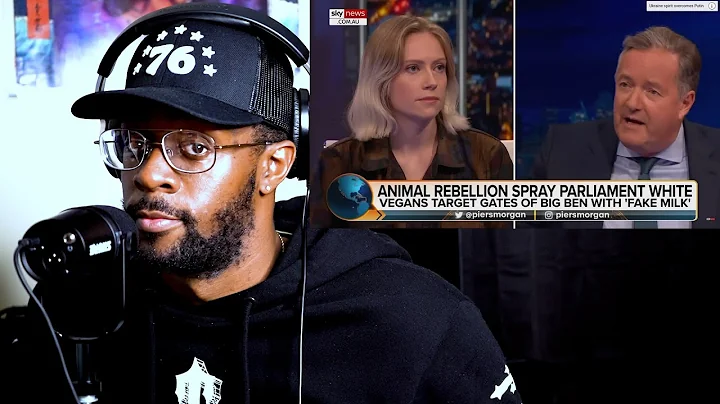 Piers Morgan responds to Big Ben VEGAN protester by eating BIG MAC - REACTION !