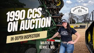 In-Depth Inspection of John Deere 1990 No-Till Drill BEFORE It Goes To Auction on March 18th QD