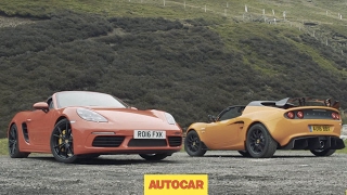 Porsche 718 Boxster S versus Lotus Elise Cup 250 | Review | two great sports cars driven | Autocar