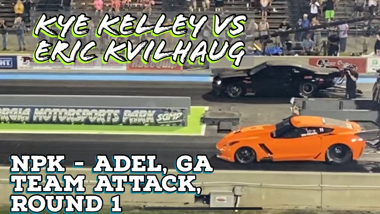 Street Outlaws 2021 No Prep Kings Adel, GA Team Attack Rd. 1, Kye Kelley vs Eric Kvilhaug