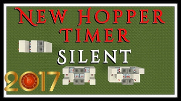 Minecraft Tutorial : New Silent Hopper Timer "2 Styles" (2017)