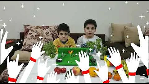 mazen.and his brother Zyad    ...on farm