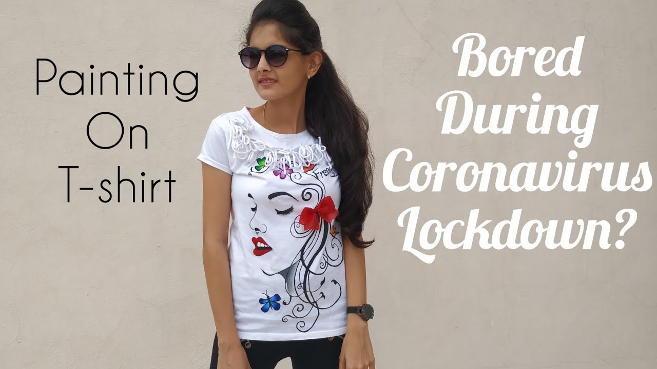 Painting on Fabric How to Paint on Tshirt Fabric Painting Tshirt Painting Siddhi Art