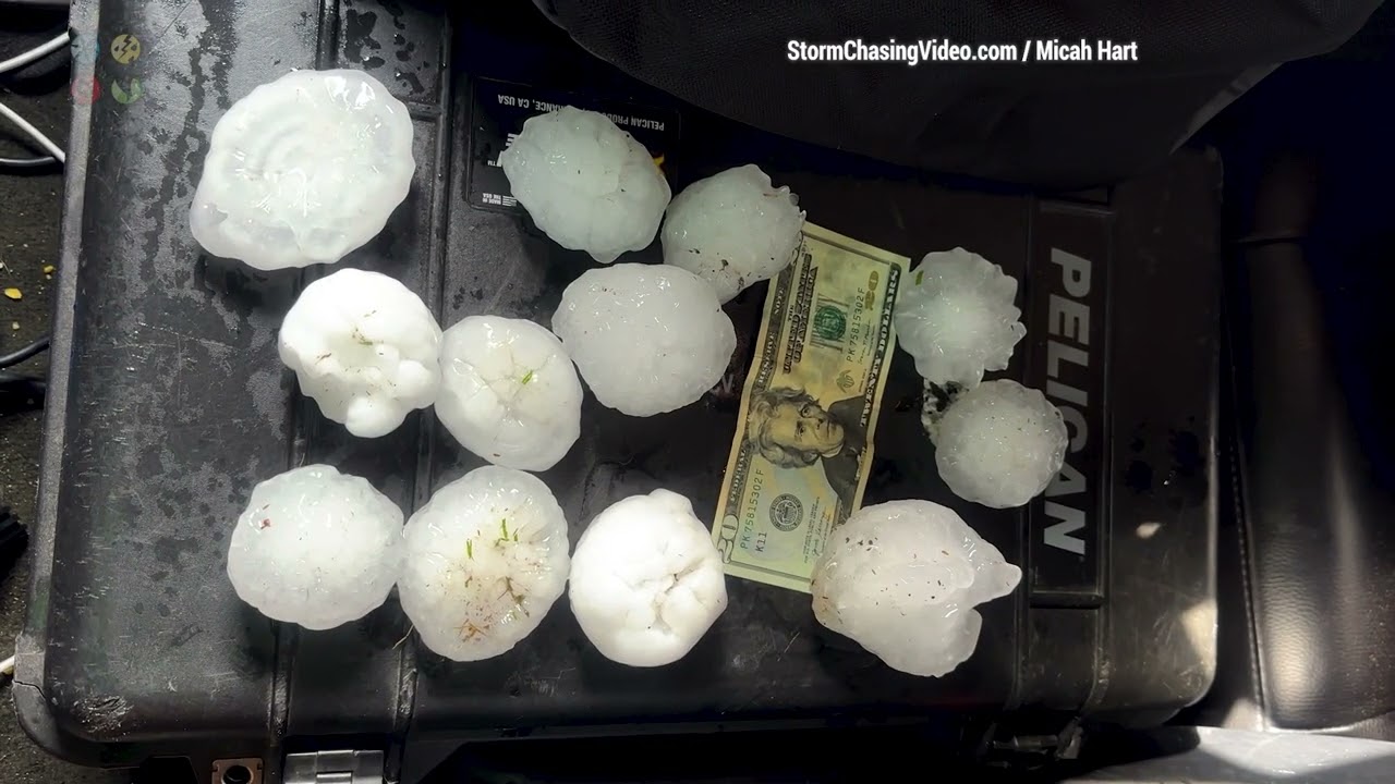 Huge Baseball Size Hail Impacts Henryetta, Oklahoma With Costly Damage