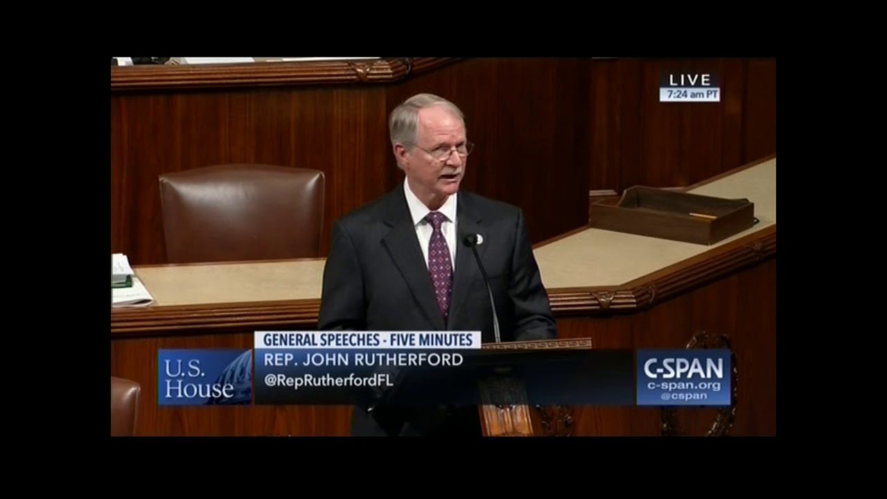 Rep. Rutherford Honors the Life of JSO Officer Lance Whitaker on the ...