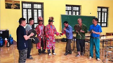 Dàn nhạc cụ và trang phục dùng trong LỄ CẤP SẮC của dân tộc Dao Đỏ Bắc Kạn