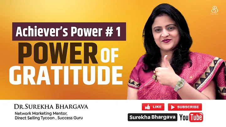 Power Of Gratitude | Motivational Video | Achiever's Power #1 | Dr. Surekha Bhargava