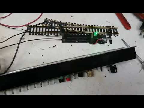 HO scale Turnout indicator test.
