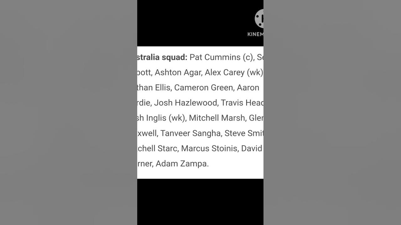 Australia Squad For World Cup 2023 worldcup2023 viral trending australia-squad-for-world-cup-2023-worldcup2023-viral-trending
