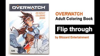 Download Overwatch Adult Coloring Book Flip Through Tracer Youtube