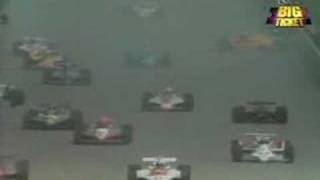 Indy 500 1982 - The Start, crash