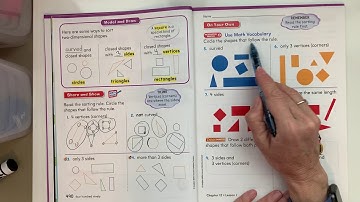 Math Lesson 12.1 "Sort 2-Dimensional Shapes"