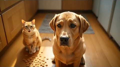 Cat Frames Dog Again | #animals #ai #cat #dog #funny #relatable #fyp #ladyofvariety 