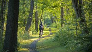 This rail trail is surprisingly rough