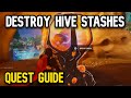 Fortnite Destroy Hive Stashes to taunt a Queen