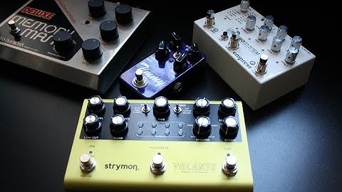 Tape Emulation, analog and digital delay - how do they sound with an overdrive pedal?