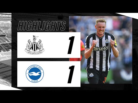 Newcastle United 1 Brighton and Hove Albion 1 | Premier League Highlights