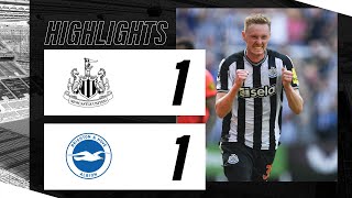 Newcastle United 1 Brighton and Hove Albion 1 | Premier League Highlights