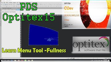 Learn Optitex:How to use function in Menu Tool Fullness&Pleats-1 PDS Optitex 15