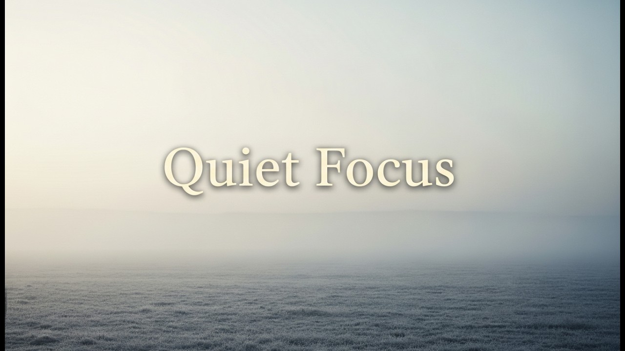 Slow Ambient Piano | Quiet Focus | Space & Silence