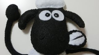 Shaun the Sheep　ひつじのショーン　フェルトで作ってみた(*^ ^*)