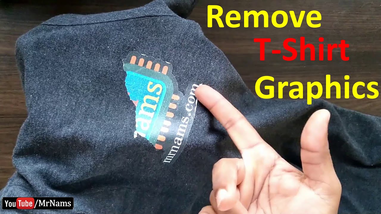 how to remove rubber print from t shirt at home