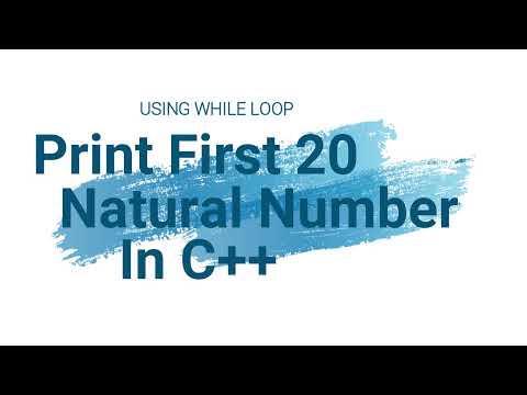 Print The Sum Of First 20 Natural Numbers (Using While Loop) in C++  \  C++ #2