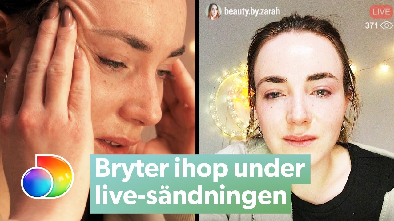 Zarah bryter ihop under Instagram-liven efter att ha blivit Dumpad | Dumpad | discovery+ Sverige