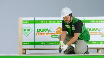 Tấm xi măng DURAflex - làm sàn nhanh gấp 8 lần