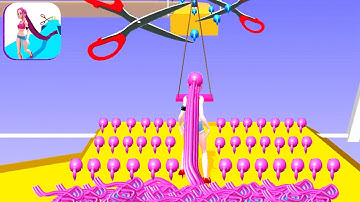 HAIR RUSH game MAX LEVEL 🌈💕💇‍♀️ Gameplay All Levels Walkthrough iOS, Android New Game Mobile Hair