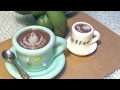 レジン ラテアートのコーヒーカップ 作り方 UV Resin How to Latte art coffee cup