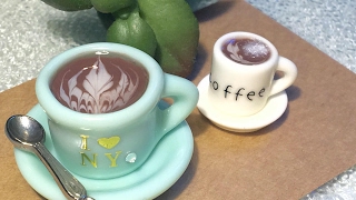 レジン ラテアートのコーヒーカップ 作り方 UV Resin How to Latte art coffee cup