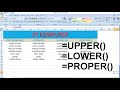 How to Change Small letter to Capital letter in MS Excel (Upper Case/Lower Case)