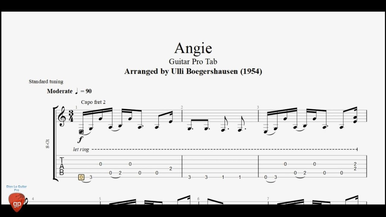 angie guitar pro tab download