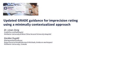 Updated GRADE guidance for imprecision rating using a minimally contextualized approach