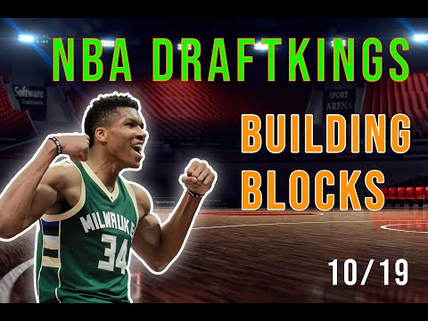 DraftKings Building Blocks 10/19 | NBA DFS Picks | Giannis Antetokounmpo