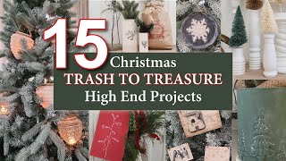 15 DIY Trash to Treasure Christmas Crafts • Easy Quick & Cheap DIY Ideas for your Holiday home decor