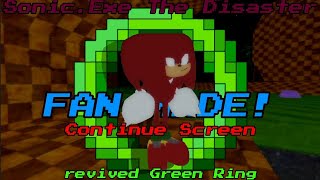 Sonic.Exe The Disaster 1.2 (Roblox) Continue screen (Revived Green ring Fan-Made) (OUTDATED!)