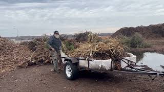 Redneck leaf removal! Man takes care of the farm chores by himself  (vlogmas day 2)