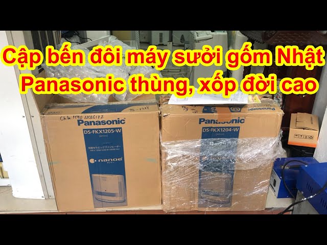 Cập bến 2 máy sưởi gốm Nhật Panasonic nguyên thùng date cao, hàng đấu giá