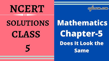 NCERT Solutions Class 5 Maths Chapter 5 Does it Look The Same?