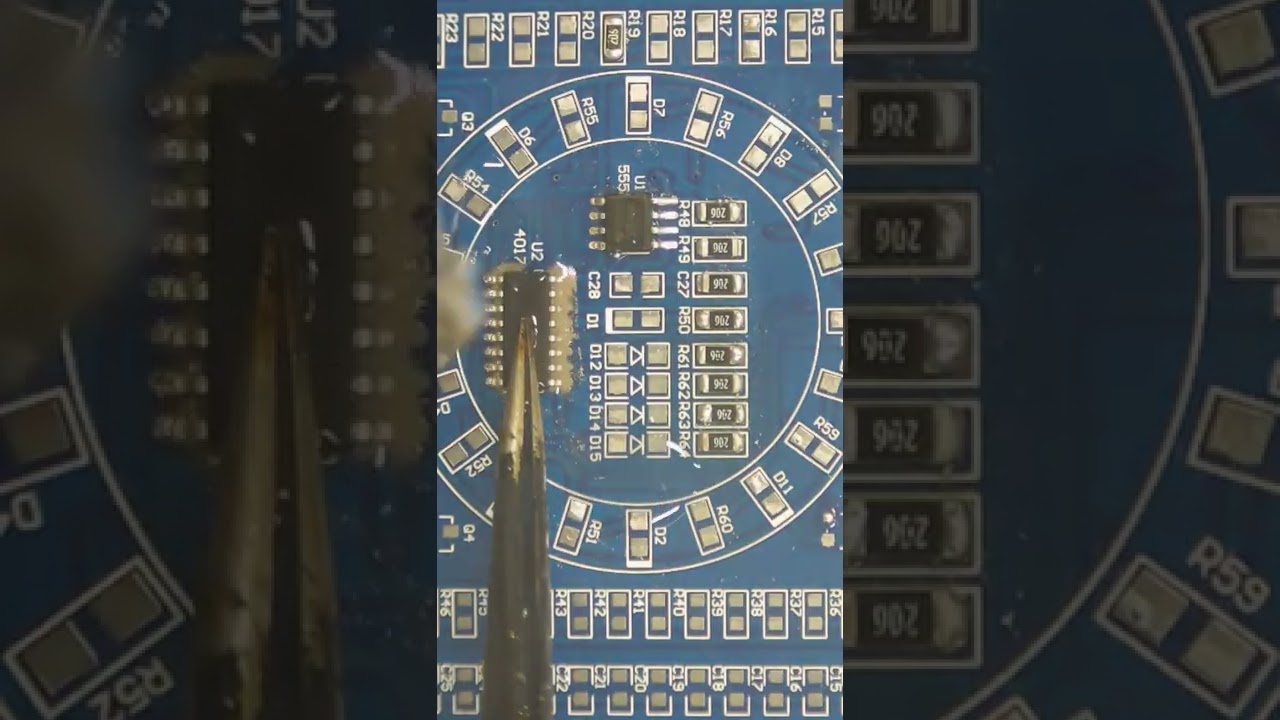 Soldering Tips | Soldering SMD components | Soldering chips on a soldering practice board
