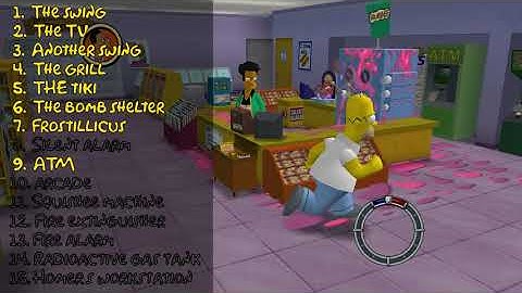 All Level 1 Gags from The Simpsons Hit And Run