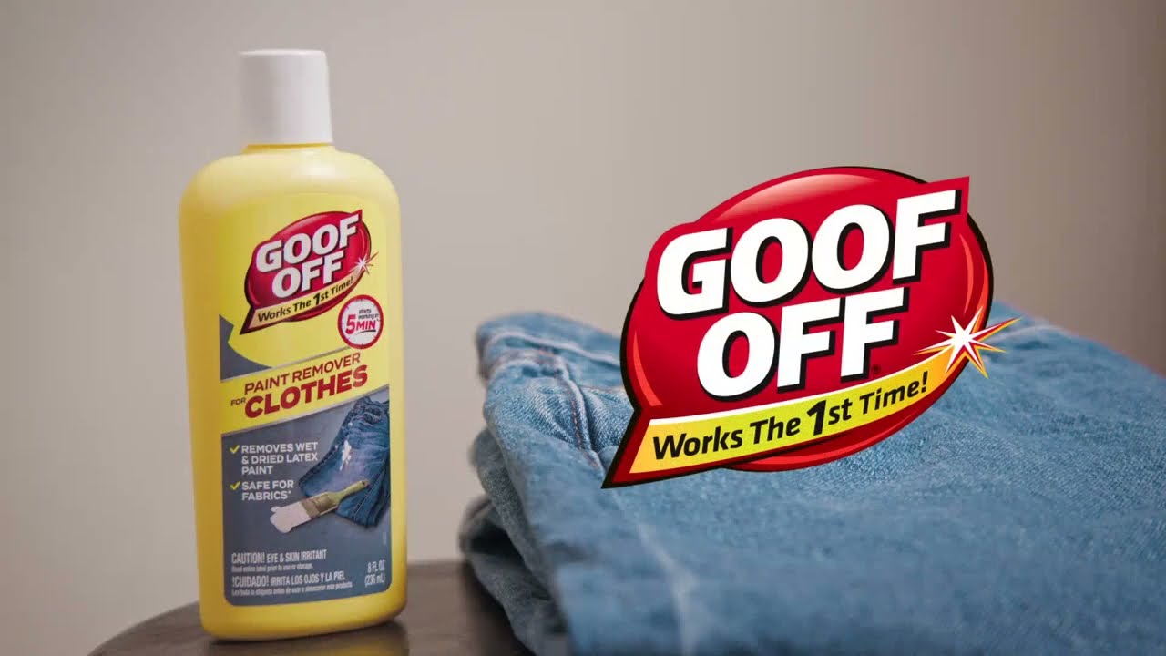 Goof Off Paint Remover for Clothes 