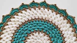 How to make easy crochet placemat pattern for beginners  simple stitch placemats knitting pattern