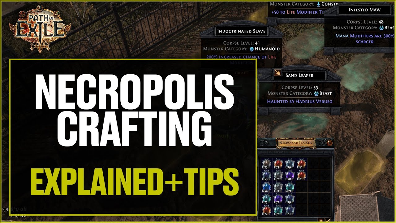Path of Exile | Necropolis Crafting Explained | Actually INSANE! - YouTube