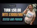 Turn 50 into 1000 a month passive and residual income